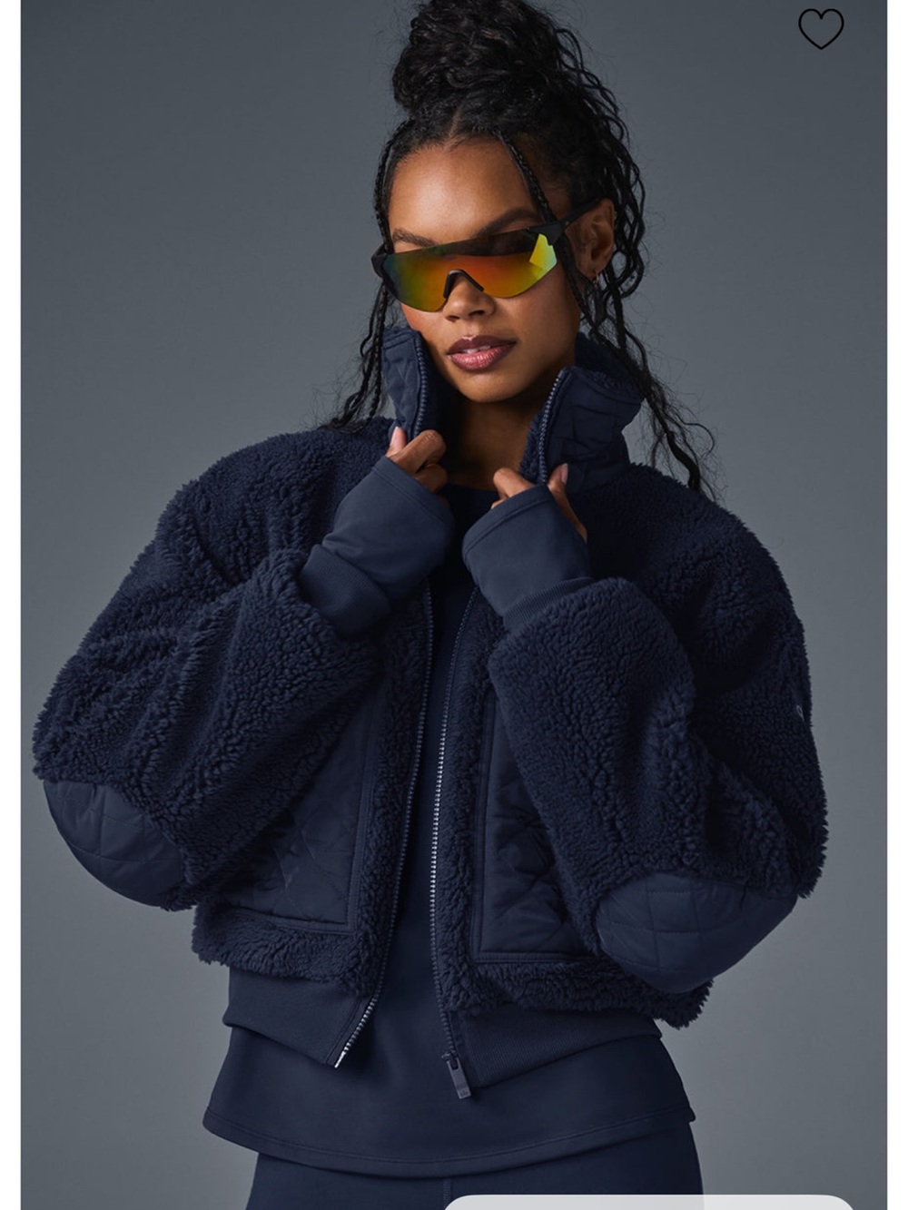 ALO Yoga Sherpa edge bomber jacket